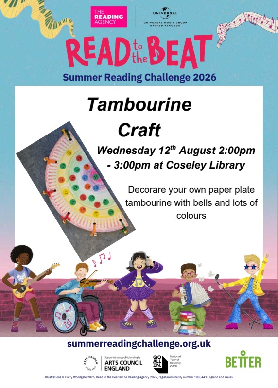 Coseley Library - Summer Reading Challenge: Make a Tambourine